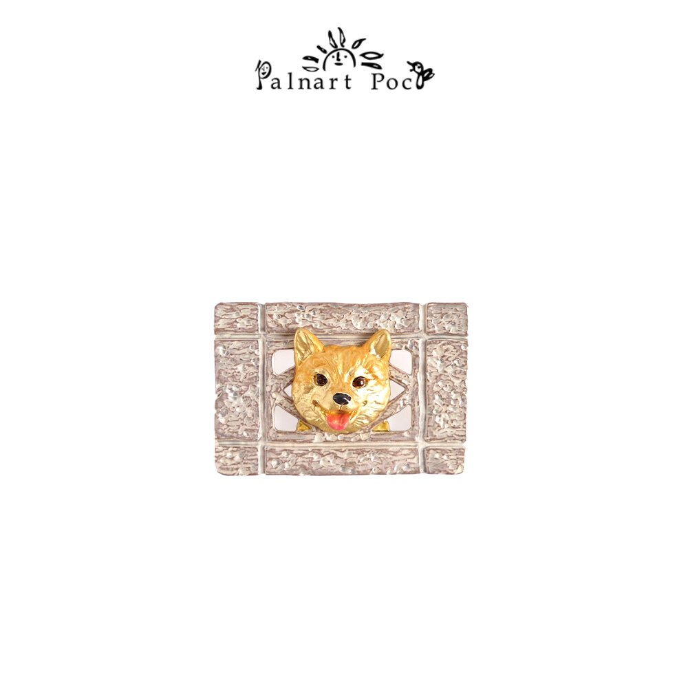 Palnartpoc日本手作柴犬胸针