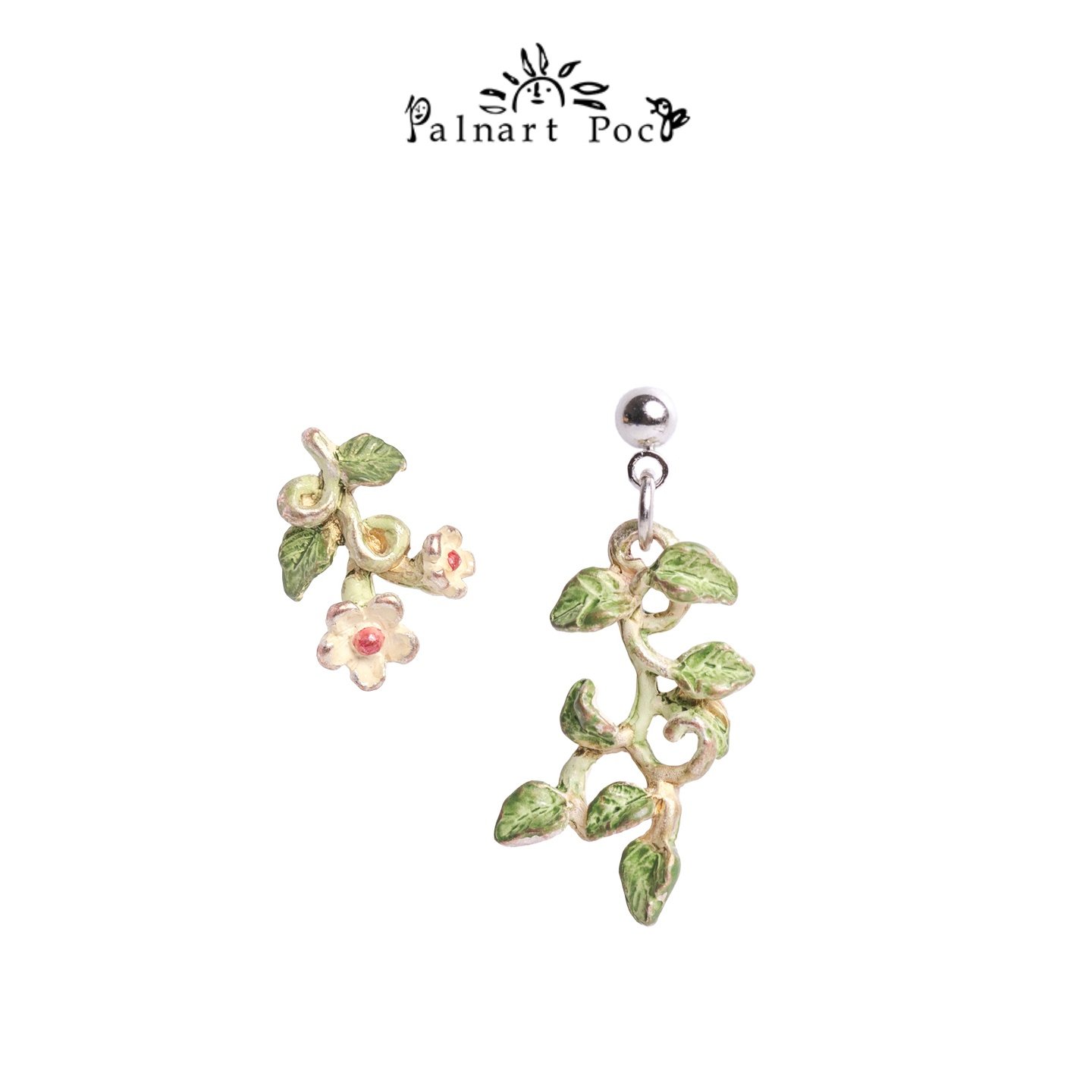 Palnartpoc手工南五味子耳环