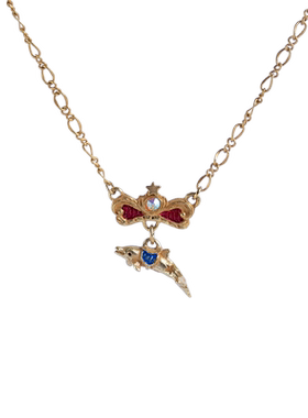 Palnartpoc迷你旋转木马项链