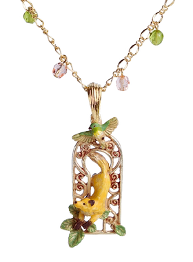 palnartpoc黄铜新艺术运动女项链