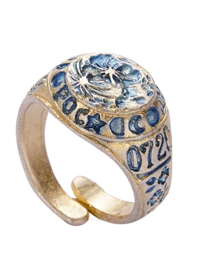 Palnart poc月亮学院风登月数字日期百里香戒指今年新款潮夸张