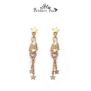 Palnart poc星星小猫小众设计感可爱搞怪显脸小独特耳环高级感