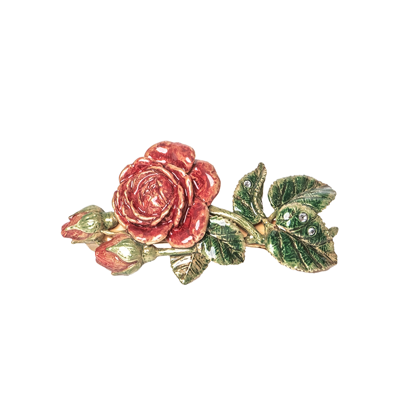 Palnartpoc月季花氛围感发夹