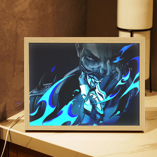 无畏契约夜露周边镜子灯光画瓦罗兰特音响小夜灯卧室发光礼物摆件