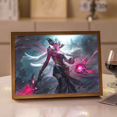 不羁之悦尼菈周边灯光画英雄联盟电竞房发光礼物摆台画音响小夜灯