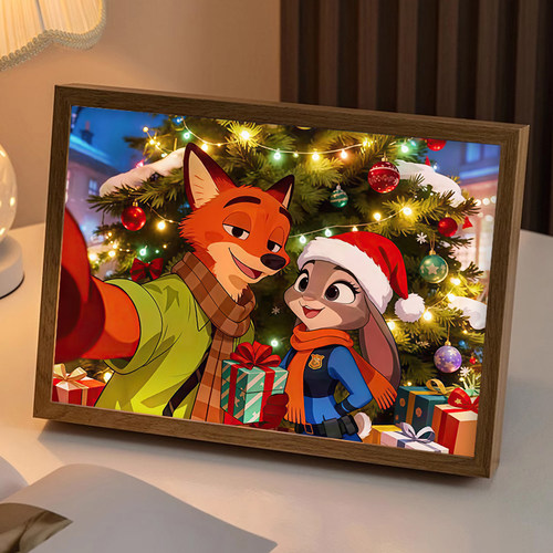 疯狂动物城2灯光镜面小夜灯