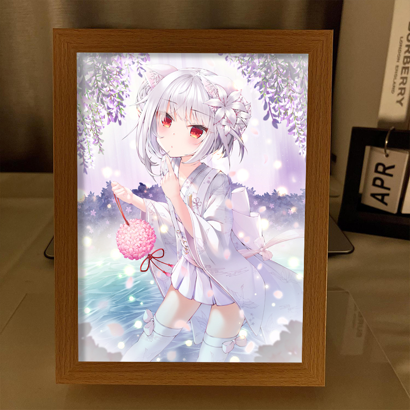 雪风周边镜子灯光画碧蓝航线手办电竞房卧室音响小夜灯发光礼物画