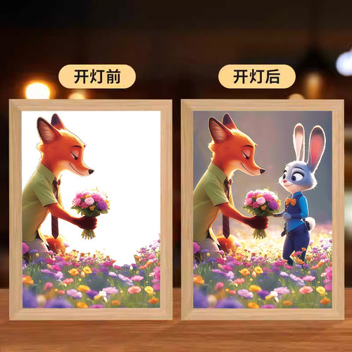 疯狂动物城2灯光画朱迪尼克