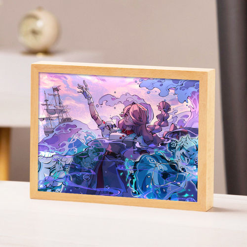 蛋仔派对灯光画逃出惊魂夜周边手办海瑟艾琳追捕者斯黛拉小夜灯