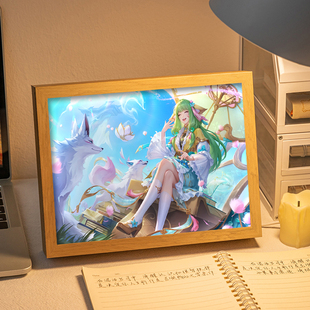 王者荣耀东方月初公孙离涂山容容周边镜子灯光画音响小夜灯礼物画