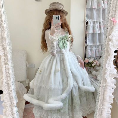 【雪绒花】羊羊原创洛丽塔吊带连衣裙甜美公主裙Lolita洋装秋冬款