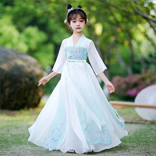 儿童汉服女仙气古风女童超仙连衣裙中国风裙子薄款公主裙襦裙夏季