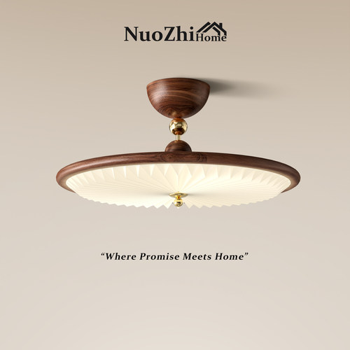 复古中古风吸顶灯点亮卧室格调