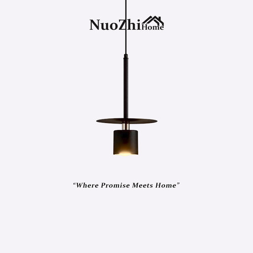 北欧铁艺吊灯卧室床头小极