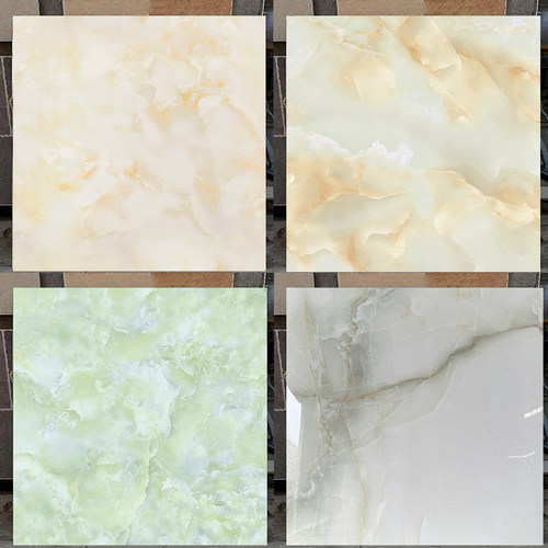 暖黄色佛山玉石瓷砖全抛釉大理石