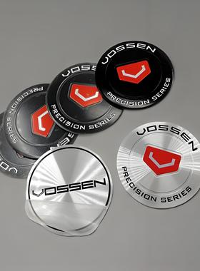 4个价 个性改装VOSSEN轮毂盖金属标志贴片56/65mm车轮胎盖标贴