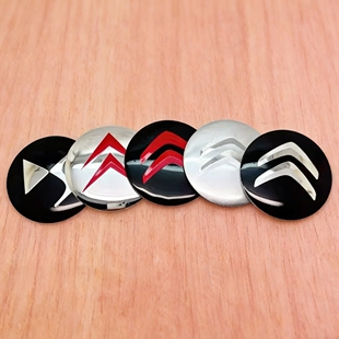 4个价 个性改装雪铁龙轮毂盖金属标志贴片56/60/65mm车轮胎盖贴