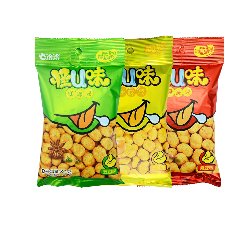 洽洽怪味豆80g五香麻辣蟹黄