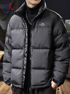 RLBR山系羽绒服男新款冬季防寒保暖面包服短款高充绒加厚立领外套