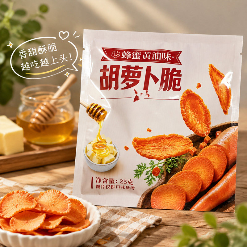 【一件代发包邮】胡萝卜脆25g/包