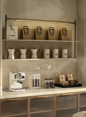 板间咖啡厅餐厅水吧橱柜咖啡主题