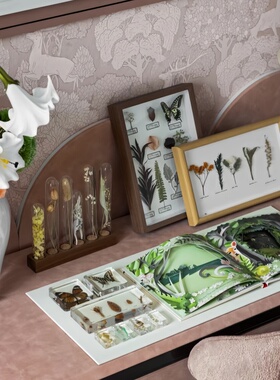 现代样板间植物主题树脂摆件