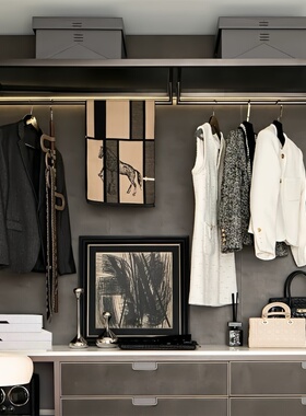 样板间衣帽间衣橱装饰品服装道具