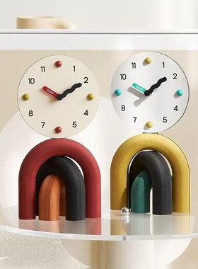 样板间玄关装饰品客厅座钟装饰品