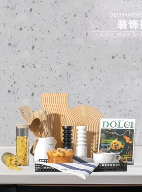 灶台装饰品摆件仿真面包厨房组合