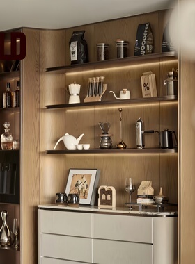现代咖啡系列橱柜层架装饰摆件