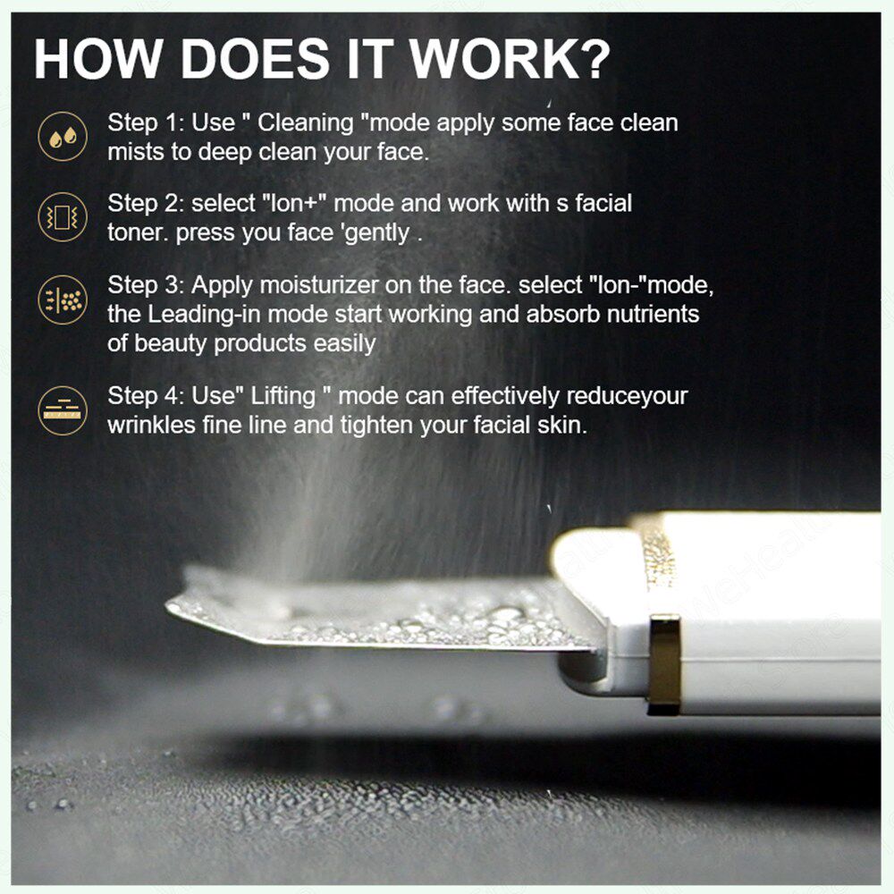 Skin Ultrasonic Scrubber for Clear Pores & Exfoliation - Product image 3