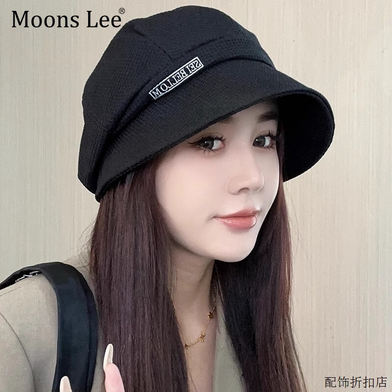 韩系百搭显脸小女款秋冬小堆堆帽