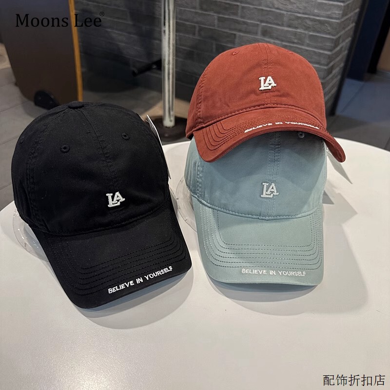 棒球帽出游休闲通用四季弯檐刺绣
