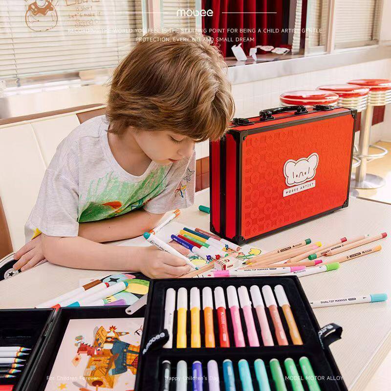 mobee儿童直液式丙烯马克笔水彩
