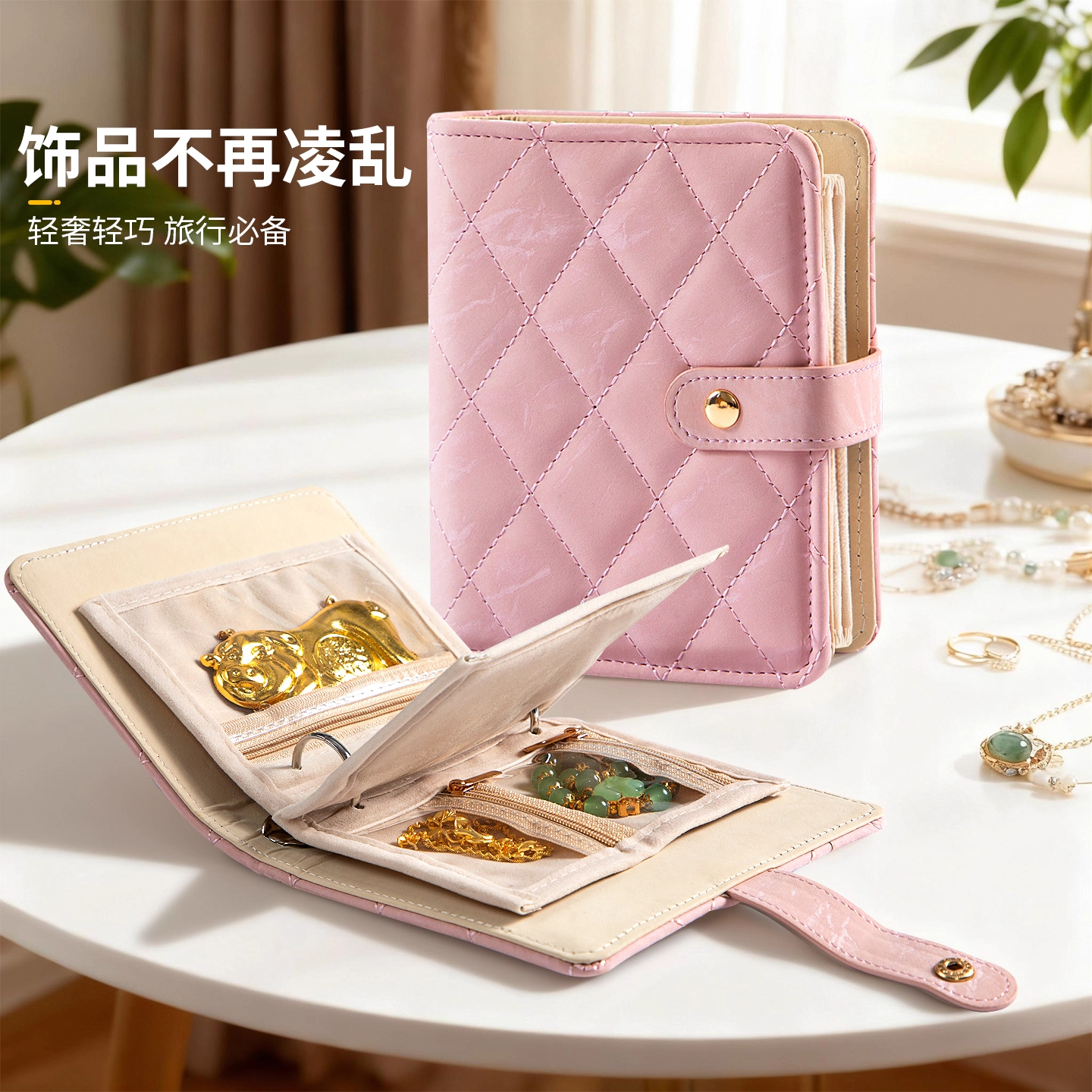 首饰收纳包便携项链黄金书册