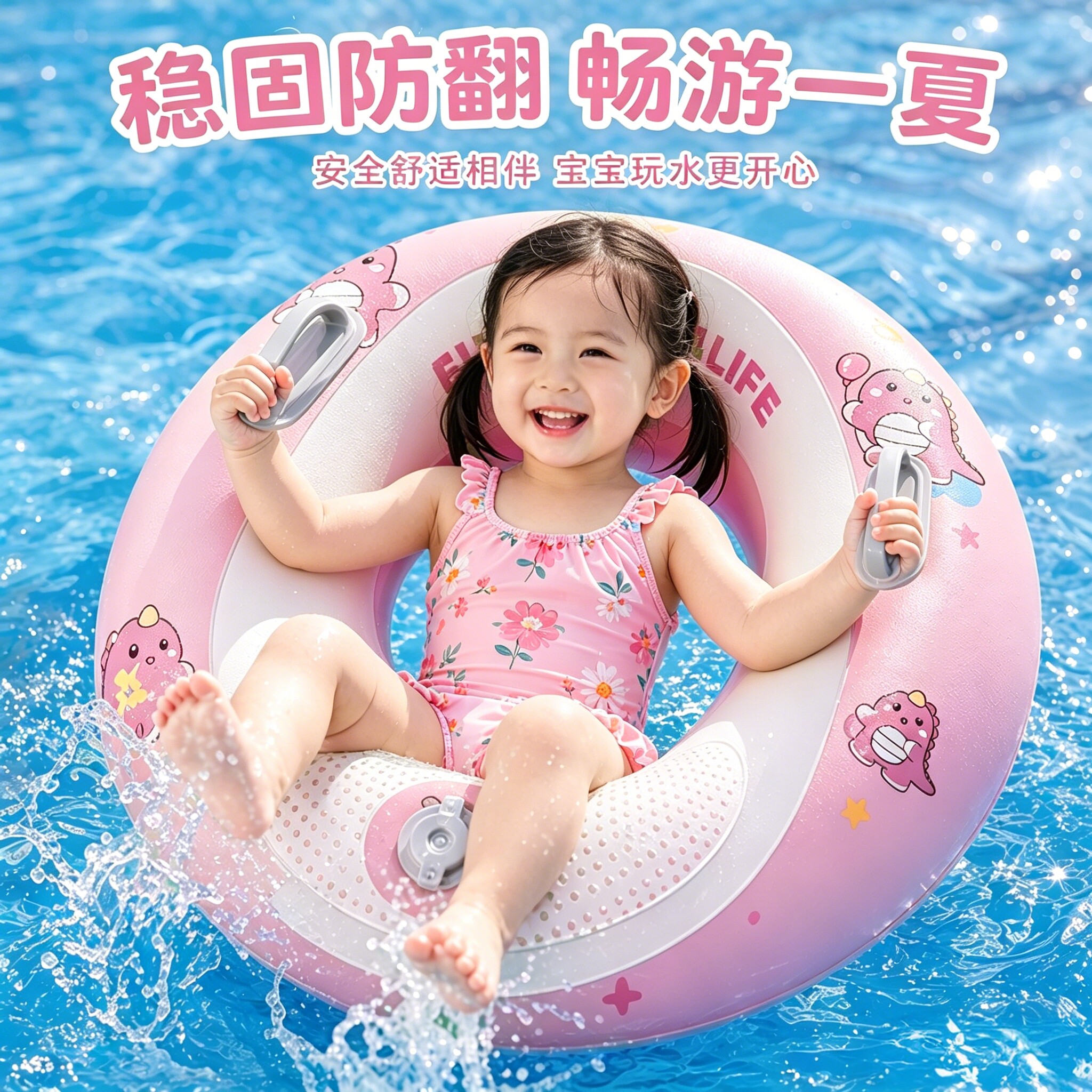 【2026新款宝宝儿童游泳圈装备】图片