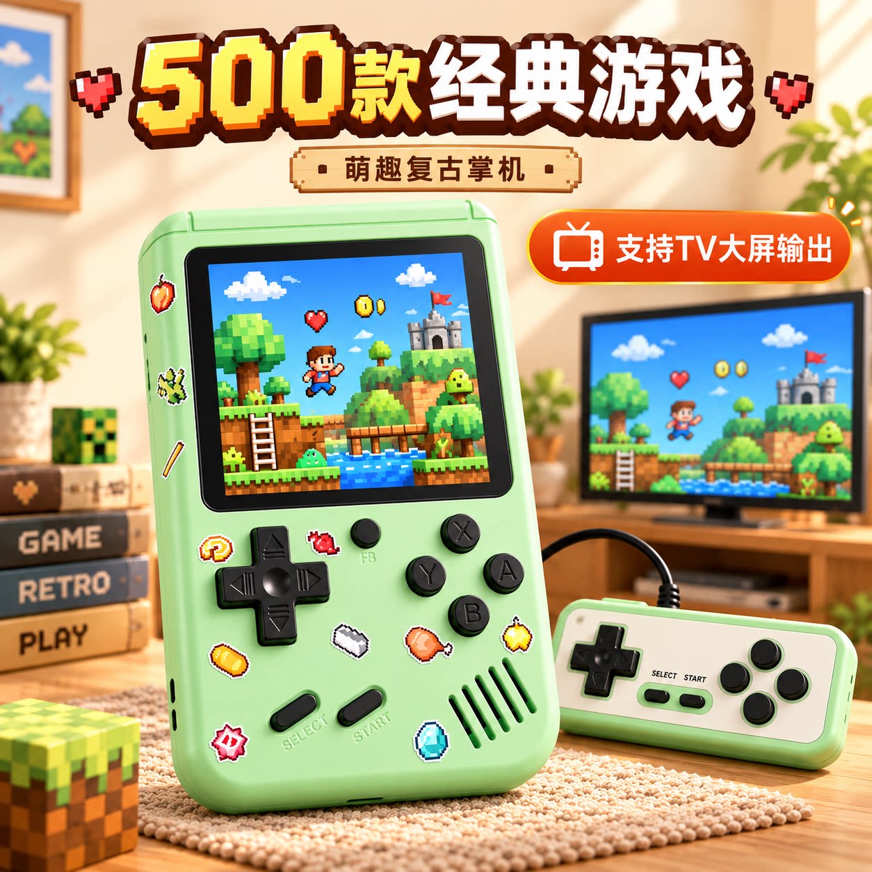 2026新款俄罗斯方块游戏机超级马里奥sup掌上怀旧经典电子玩具男