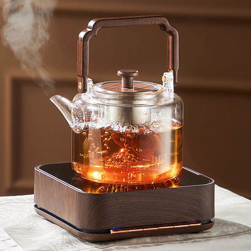 泓雁钢琴家电陶炉家用烧水壶小型煮茶器煮茶炉烧水炉胡桃木色