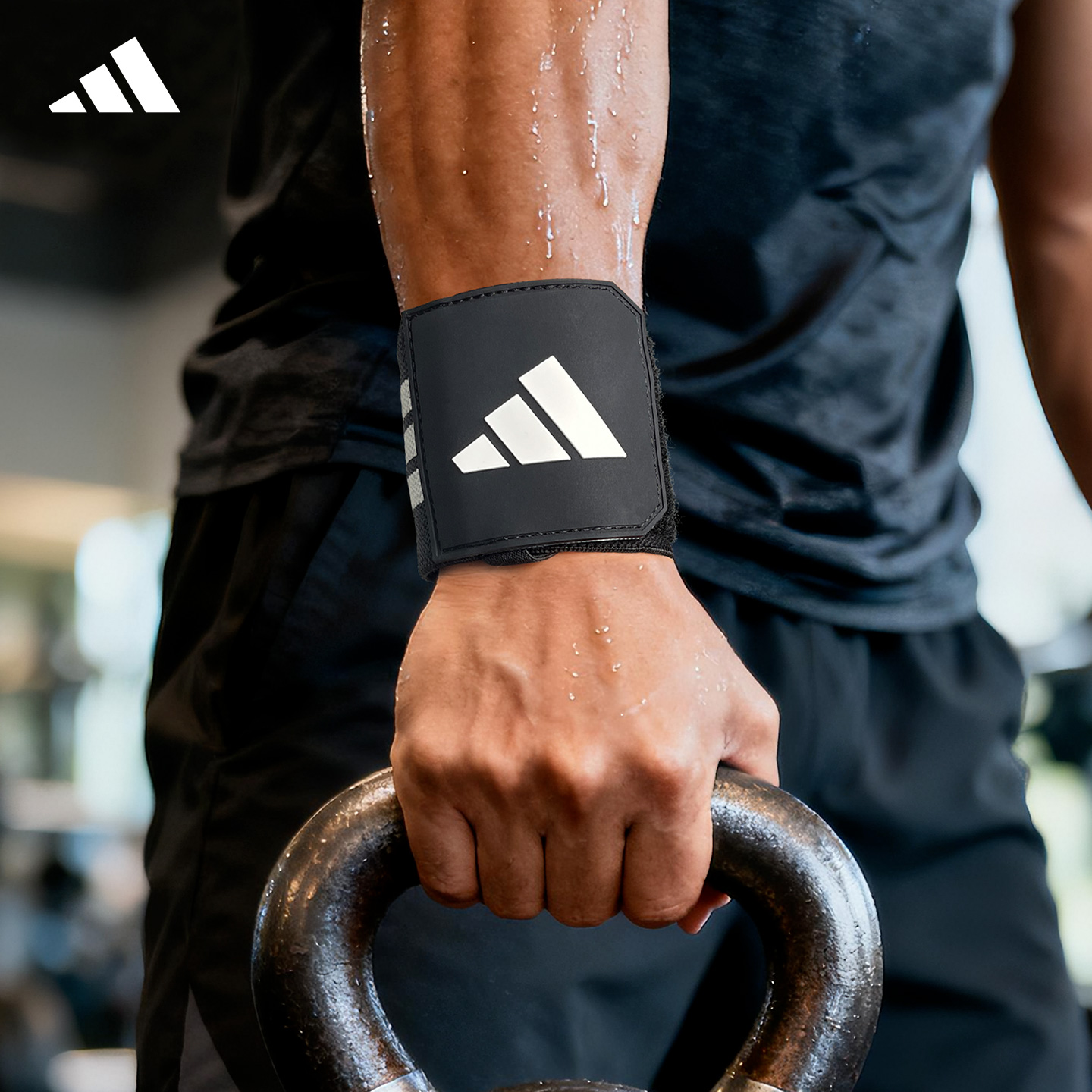 Adidas阿迪达斯健身护腕男