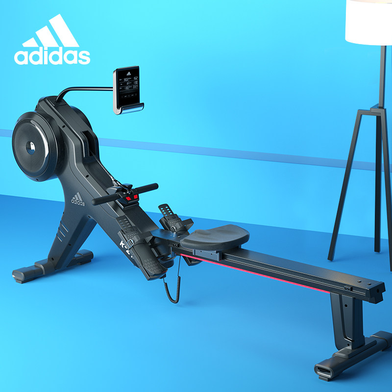 Adidas阿迪达斯R-21X风阻划船机家用健身有氧划船器阻力可调节