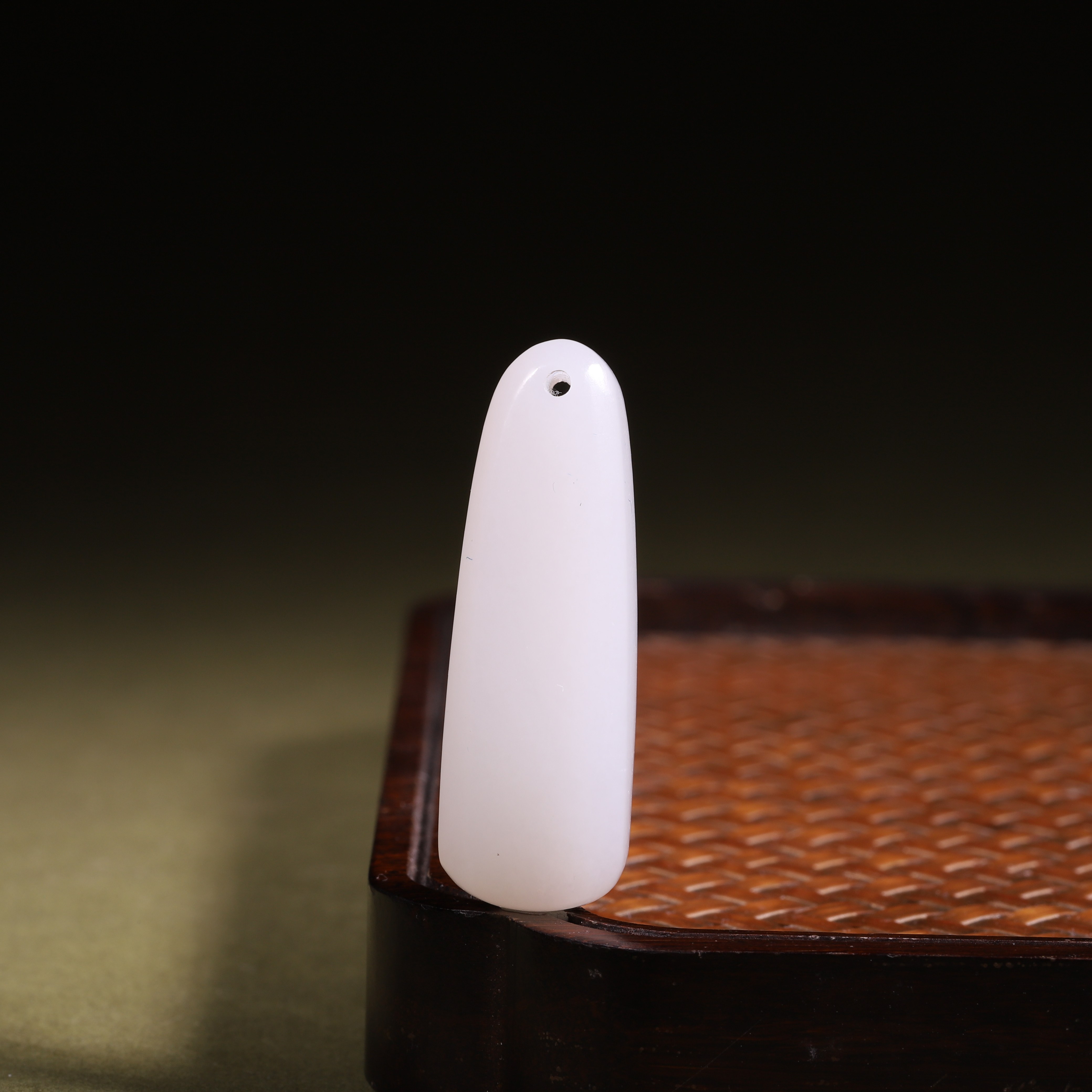 新疆和田玉籽料白玉无事牌挂进吊坠羊脂玉挂进包挂件