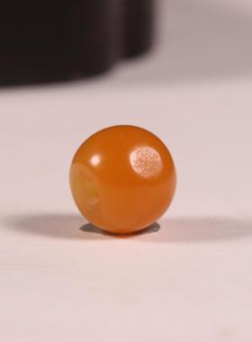 黄沁单珠老型珠新疆和田玉籽料1