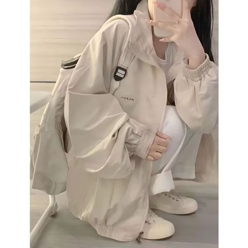 韩系短款风衣女2026春秋新款