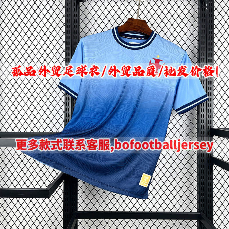 thumbnail for 25-26 Vasco Da Gama Blue Goalkeeper Fan Version Short-Sleeved Football Jersey