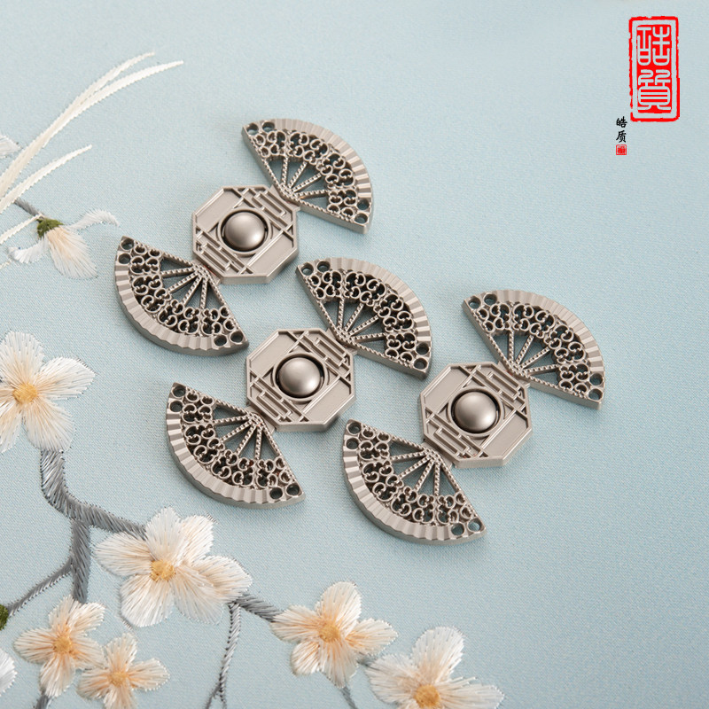 汉服子母扣云肩比甲扇形金属对扣盘扣明制宋制中国风装饰搭扣扣子,纺织面料/辅料/配套,服装纽扣,淘宝优惠券,粉丝福利购,淘宝优惠卷