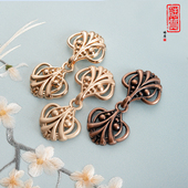 汉服金属子母盘扣收腰改腰 复古中国风搭扣衣服对扣装 饰纽扣