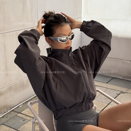 健身长袖显瘦跑步运动上衣瑜伽服