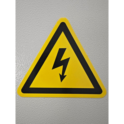 。当心触电标识3M高压标签有电危险标示贴电气标志贴纸闪电安全标