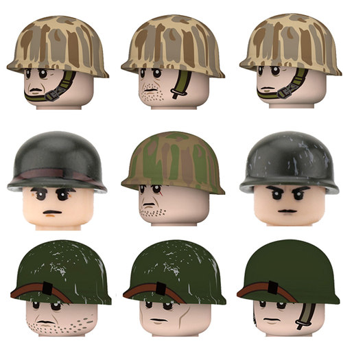 现货速发HOT WW2 US Mies Sdier Buildig Blos ty Ifatry