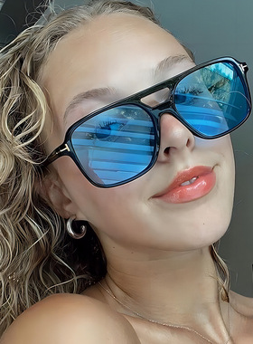 日本coss koko欧美时尚双梁飞行员太阳镜潮流inst墨镜男女驾驶